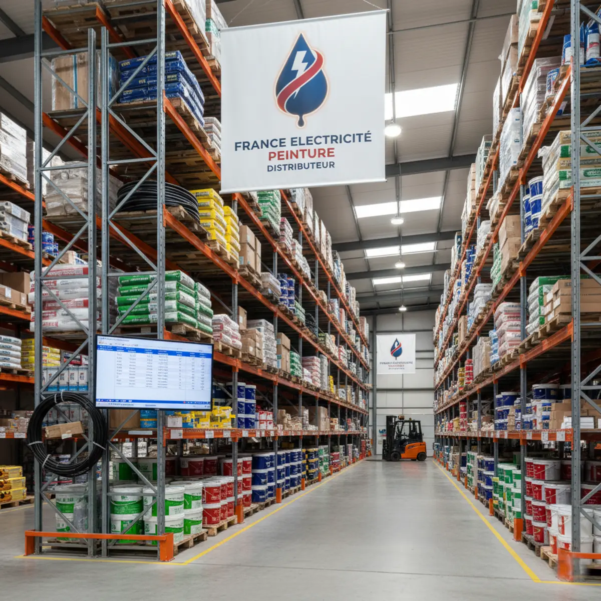 Entrepôt France Électricité & Peinture - Stock et livraison rapide